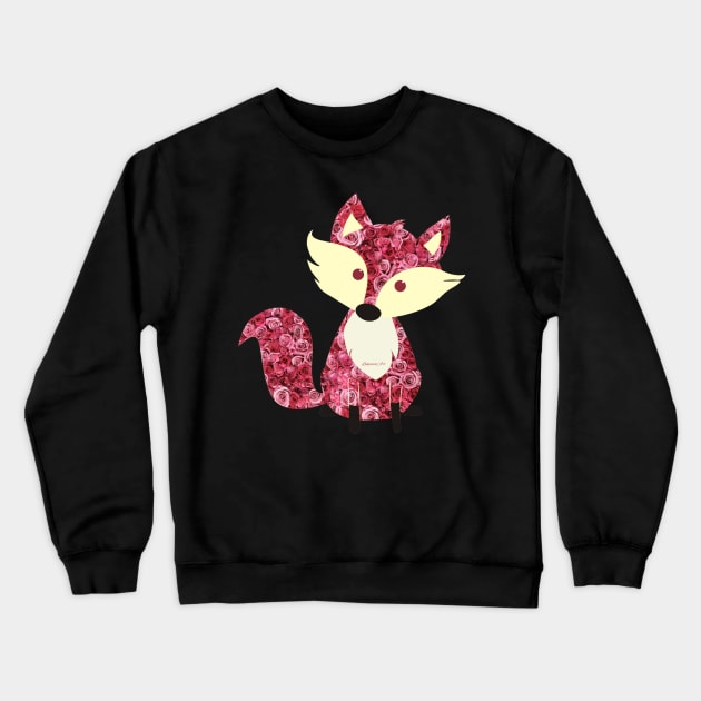 Rose fox Crewneck Sweatshirt by LukjanovArt